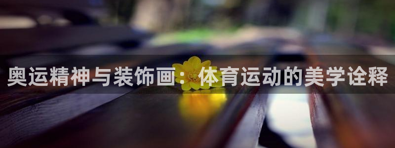 斗体育vip官网入口：奥运精神与装饰画：体育运动的美学诠释